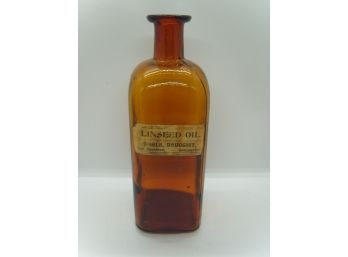 Antique Apothecary Brown Bottle From ~ Noble Druggist ~ East Hartford CT ~ Wyeth 248