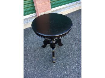 Solid Wood Side Table With Black Finish, Great Look