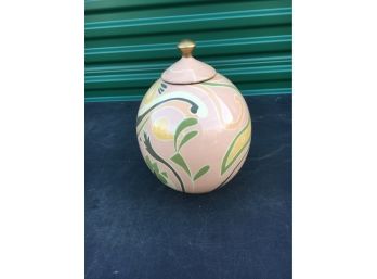 Toyo Next Designed By Jill Rosenwald Ceramic Vase With Lid, 8' Height