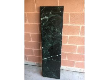 Large Piece Of Green Marble, Beveled Edge On 3 Sides, Looks Like Its For A Fireplace Mantle