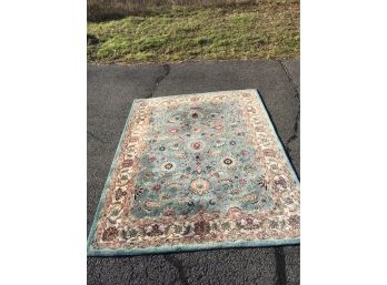 Kanpur Collection 100% Wool Hand Tufted Oriental Rug Made In India, 8' By 10'6' In Good Condition