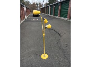Vintage Mid Century Light, Great Yellow Color Tested And Working