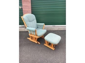 Very Nice Dutailier Glider Chair And Ottoman, Great Condition