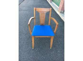 Fabulous Mid Century Chair With Blue Seat