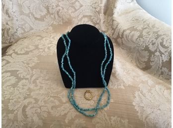 Two Turquoise Bead Necklaces