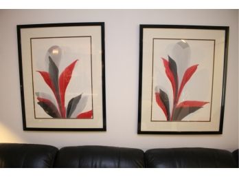 Two Framed Signed Floral Paintings