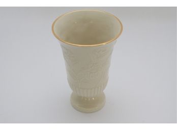 Embossed Floral Lenox Ivory Porcelain Vase