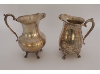 Two Sheridan Company Silver Plated Water Pitchers