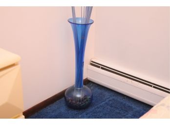 Decorative Cobalt Blue Glass Vase