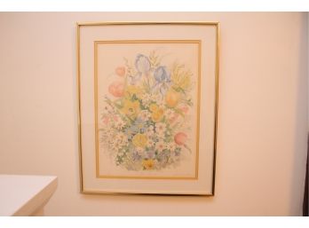 Stunning 'its Spring' 111/600 Watercolor Signed By Frieda Gaun