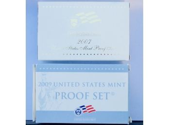 2007 & 2009 United States Mint Proof Sets