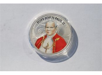 Pope John Paul II American Silver Eagle Coin- 1 Troy Oz Silver Bullion