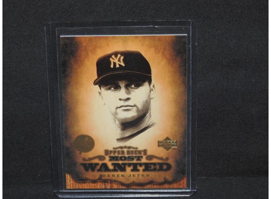 Rare Upper Deck Derek Jeter Wanted Baseball Card