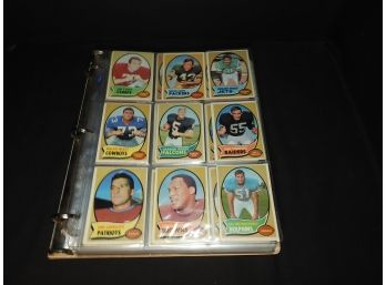 Binder Full Of 1970 Topps Football Cards