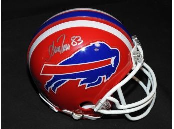 Signed Andre Reed Buffalo Bills Mini Helmet With Coa