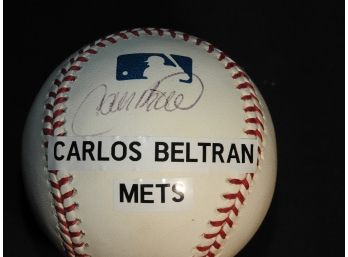 Signed NY Mets  Carlos Beltran Baseball