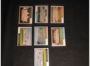 1970s Topps Team Baseball Cards Lot