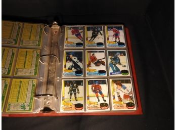 Binder Full Of 1980 Hockey Cards