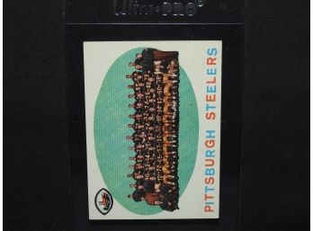Old Pittsburgh Steelers Team Football Card