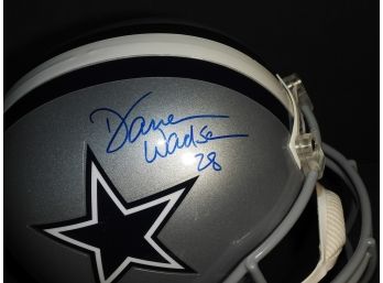 Signed Darren Woodson Full Sized Dallas Cowboys Helmet With COA