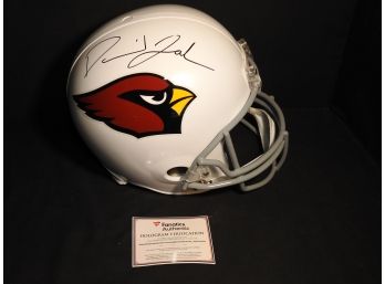 Signed RB David Johnson Arizona Cardinals Full Sized Helmet With Coa
