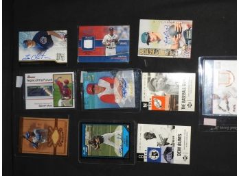 Autographed And Relics Baseball Card Lot