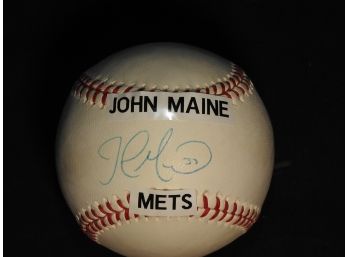 Signed NY Mets John Maine Baseball