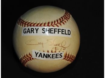 Signed NY Yankees Gary Sheffield Baseball