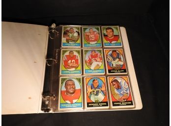 Binder Of 1967 Topps Football Cards