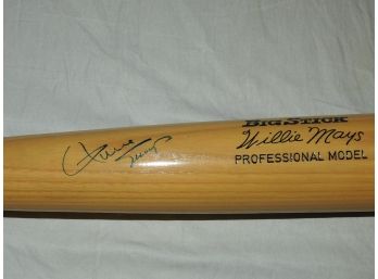 Signed Willie Mays Full Sized Baseball Bat With Extensive JSA COA