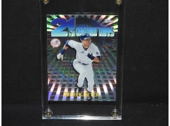 RARE Derek Jeter 21st Century Holographic Topps Baseball Card