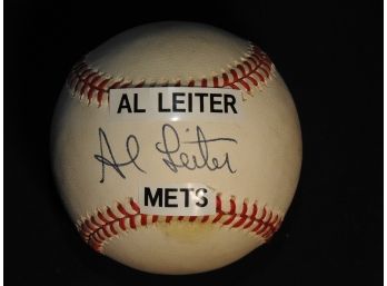 Signed NY Mets Al Leiter Baseball