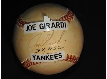 Signed Joe Girardi Baseball
