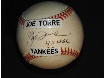 Signed NY Yankees Joe Torre On Baseball