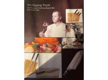 Wolfgang Puck Bistro Collection Cutlery And Cutting Board Set - Brand New In Box