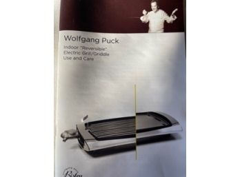 Wolfgang Puck Indoor Reversible Griddle/grill -  Brand New In Box