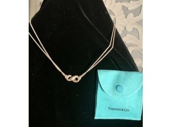 TIFFANY & CO. Sterling Silver INFINITY NECKLACE