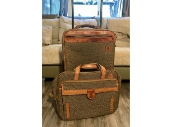 Fine Quality HARTMANN TWEED Carry On And Travel Bag $800 Retail