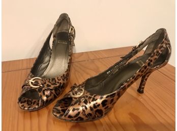 Pair  Of  Fine Quality Stewart WEITZMAN Leopard Print Heels