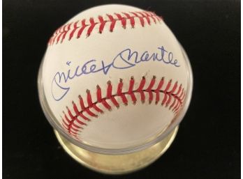 Mickey Mantle Autographed Rawlings Baseball