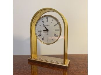 Howard Miller Brass Desk Clock