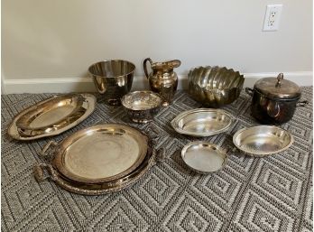 Mixed Silverplate Serveware Collection