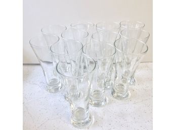Set (B) Of 12  Pilsner Beer Glasses-NEW OLD STOCK