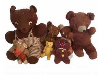 Vintage Lot Of Old Teddy Bears +++