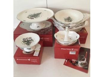 Huge Lot Of (9) Holiday Porcelain Ware By Nikko