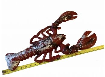Wow! 20' Vintage/ Antique Red Painted Cast Metal Lobster