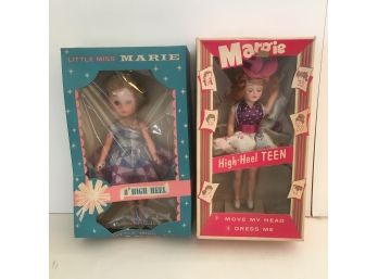 Vintage Margie & Little Miss Marie Dolls In Original Boxes