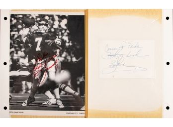 Ron Jaworski NFL Kansas City Chiefs Autographed Photograph #2