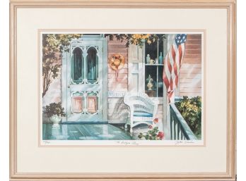 Gustave Wander, Limited Edition 20th C. Color Print, 'The Antique Shop'