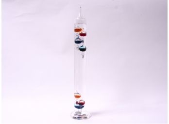 17' Multi-colored Galileo Liquid Thermometer, New In Box #2 (Retail $58)